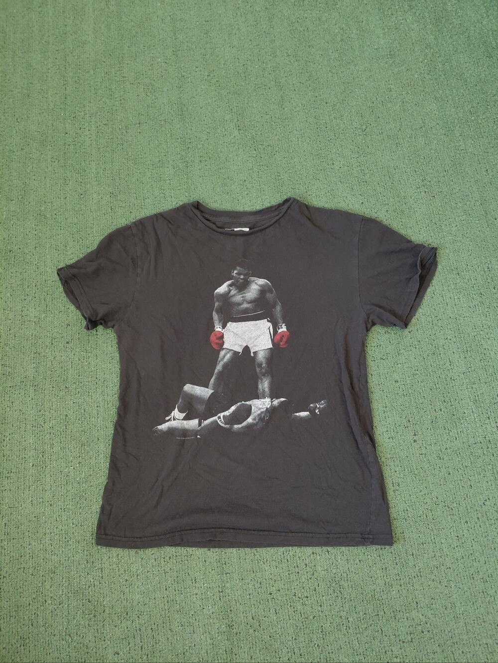 Muhammad Ali Boxing Fighting Sports Black T Shirt Sz Medium